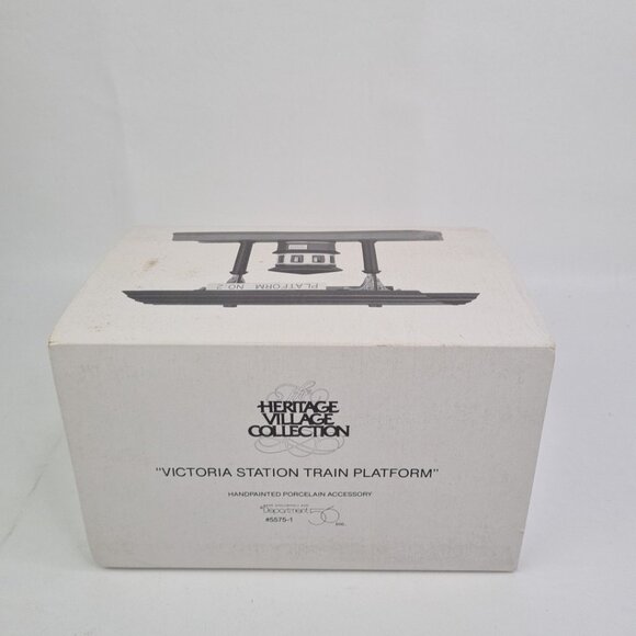 Department 56 Heritage Village "Victoria Station Train" 5575-1 Accessory Vntg - Picture 11 of 11